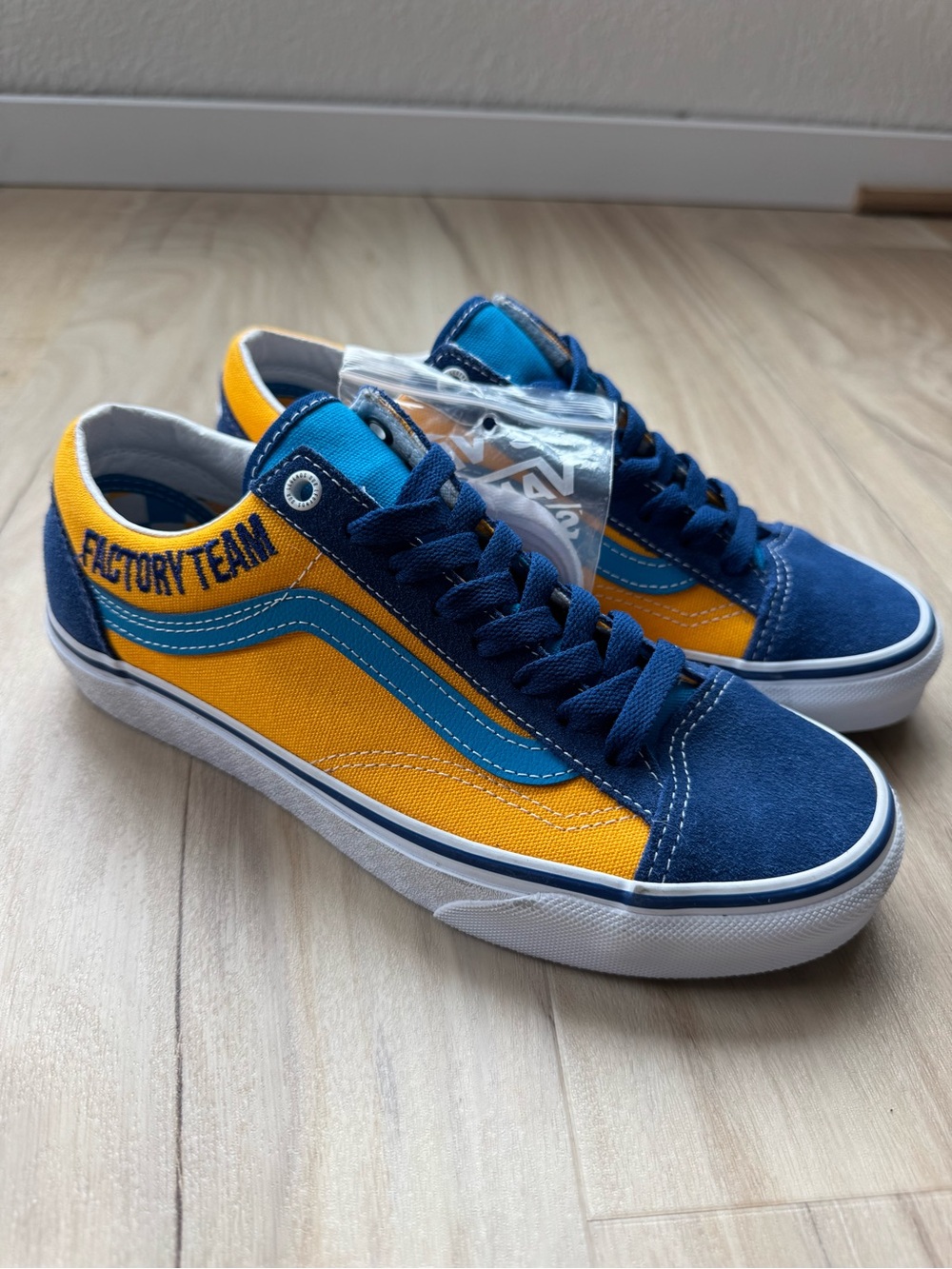 Van x Our Legends Navy Blue & Yellow Old Skool GT Bicycles Factory Team Shoes